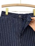  QUẦN SHORT VẢI, CƠ BẢN, sau thun, sọc dọc 