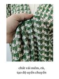  ĐẦM SILK NHÚNG SAU, lót ngực 