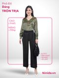  QUẦN TÂY SUÔNG ĐỨNG , DÂY KÉO HÔNG, CẠP CAO, DÀI 90 CM 