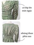  ĐẦM SILK NHÚNG SAU, lót ngực 