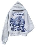  KHOÁC NỈ BÔNG PHỒNG, LET GAMBLE, XÁM 