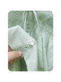  ÁO KIỂU BABY DOLL CỔ V , MINT 