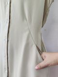  ĐẦM SUÔNG NHÚNG EO, KHÔNG TAY 