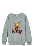  SWEAT SHIRT . XANH, MỊN MÁT 