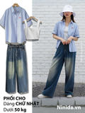  ÁO SƠ MI SỌC THÊU NƠ, ÍT NHĂN 