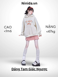  KHOÁC HOODIE NỈ, OVERSIZE, CÓ NÓN, BABY 
