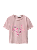  BABY TEE ÔM VỪA, IN GẤU , HỒNG 