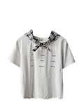  ÁO BABYTEE, KÈM KHĂN XINH, XÁM 