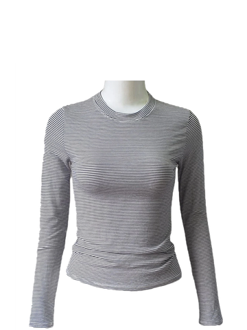 ÁO THUN SỌC ÔM , TAY DÀI, BASIC 