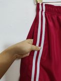  QUẦN DÙ TÚI HỘP, VIỀN, ĐỎ, LƯNG THUN 