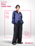  QUẦN DÙ (97cm) TÚI HỘP, ĐEN, LƯNG THUN 