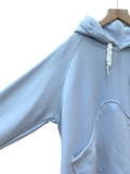  KHOÁC HOODIE NỈ, OVERSIZE, TÚI KIỂU, THÊU CUTE, XANH 