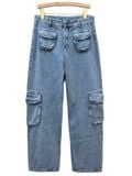 QUẦN JEAN (108CM) SUÔNG TÚI HỘP , 4 TÚI, NHẠT , BIGSIZE 