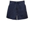  QUẦN SHORT VẢI, CƠ BẢN, sau thun, sọc dọc 