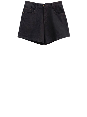  SHORT LƯNG CAO CAO GIÃN, ĐEN, bigsize 