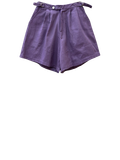  SHORT KAKI, LƯNG THUN SAU PHỐI NÚT GÀI, TÍM 