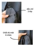 QUẦN DÙ (97cm) TÚI HỘP, ĐEN, LƯNG THUN 