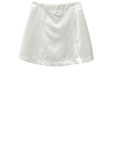  SHORT VÁY XẺ,LƯNG THUN, BIGSIZE, TRẮNG 