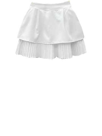  VÁY QUẦN  DẬP LY, 02 LỚP, BIGSIZE, TRẮNG 