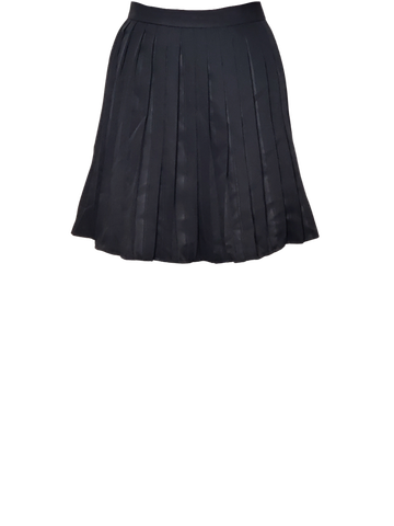  VÁY XẾP LI, ĐEN 