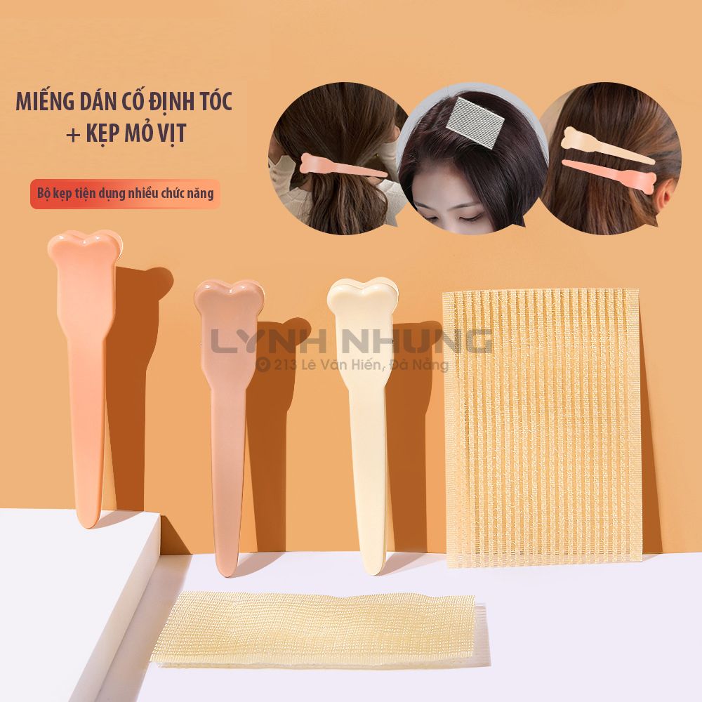 Kẹp tóc xoắn tạo hình nơ Tiện ích Xanh