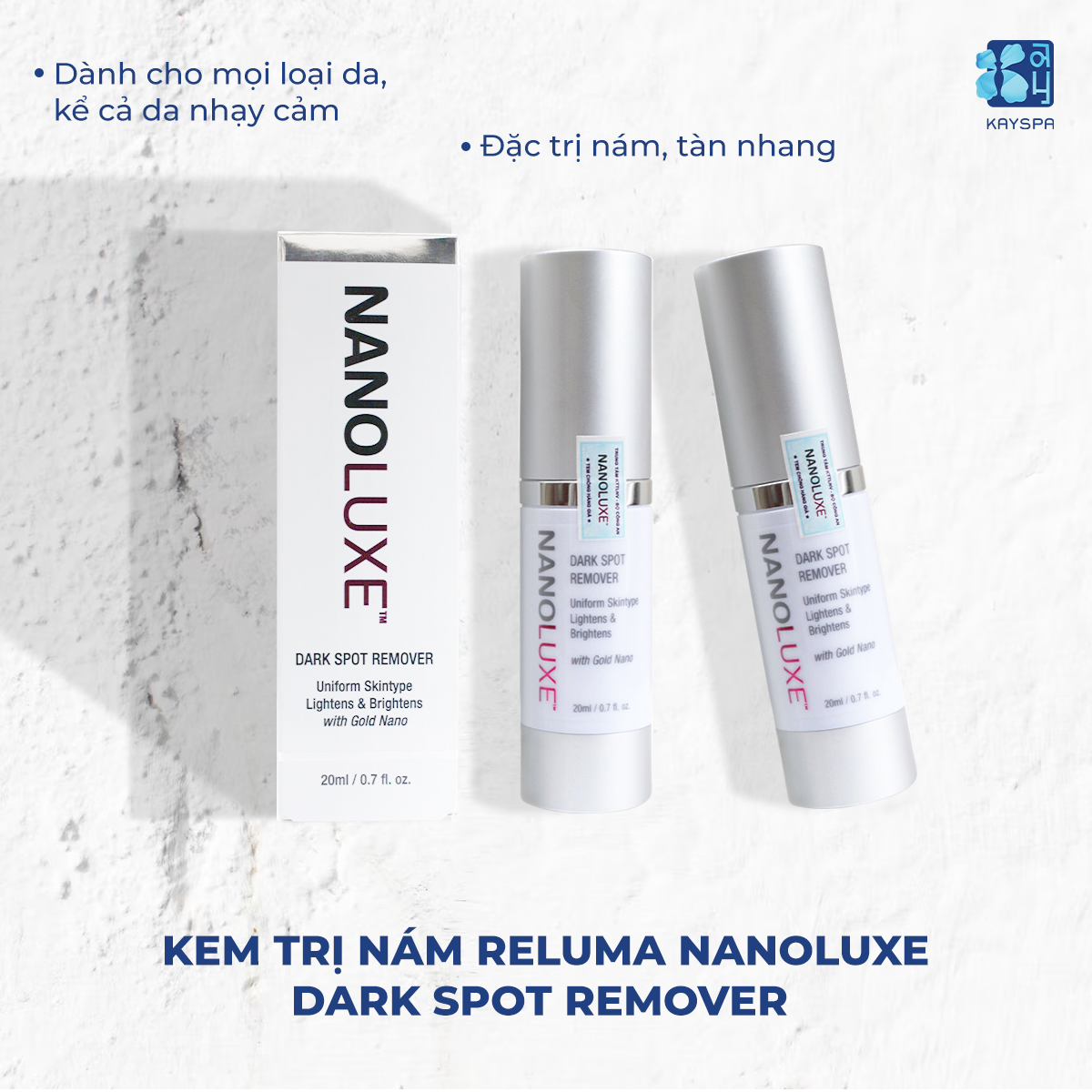 Kem trị nám Reluma Nanoluxe Dark Spot Remover