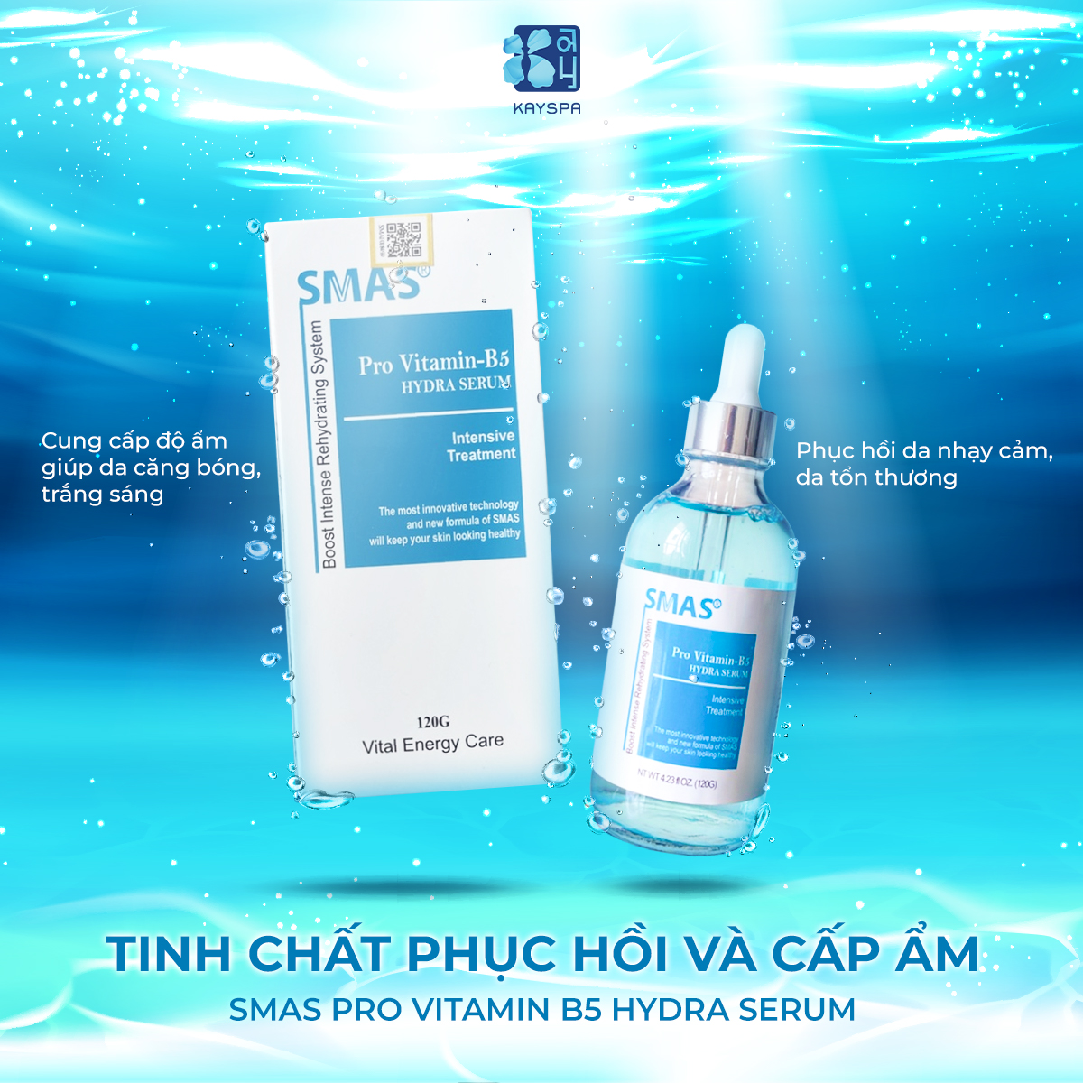 Tinh Chất Phục Hồi Và Cấp Ẩm Smas Pro Vitamin B5 Hydra Serum