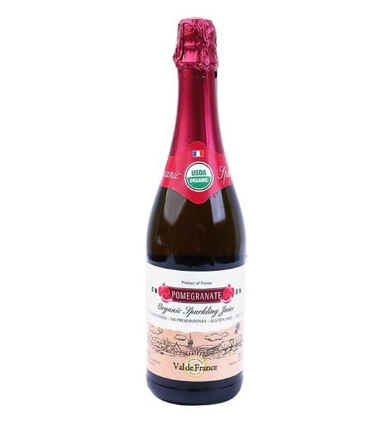 Nước Ép Trái Cây Có Gas Organic Hương Lựu Valde France 750ml