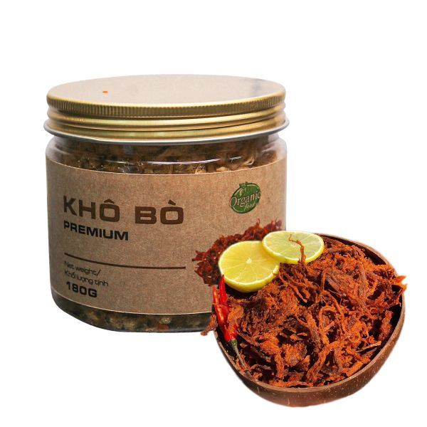 Khô bò sợi premium 180g