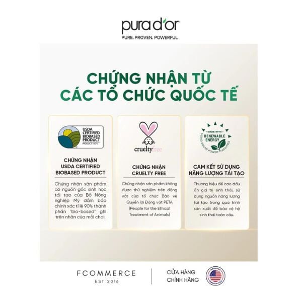 Dầu gội Pura D'or Professional Apple Cider Vinegar Thin2Thick giúp thải độc, làm dày tóc 473ml