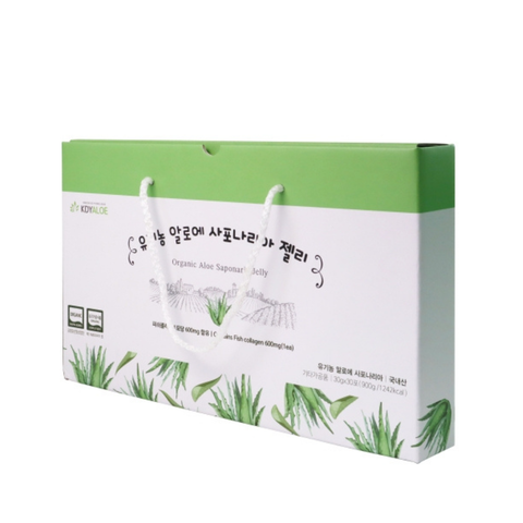 Thạch Nha Đam Saponaria Nho Xanh Hữu Cơ Set 30 gói
