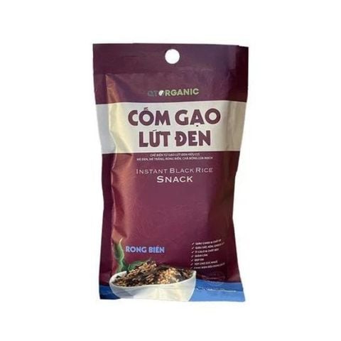 Cốm Gạo Đen Hữu Cơ Rong Biển QTOrganic 50G