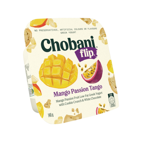 Sữa Chua Hy Lạp - Xoài Và Chanh Dây Chobani Flip 140G