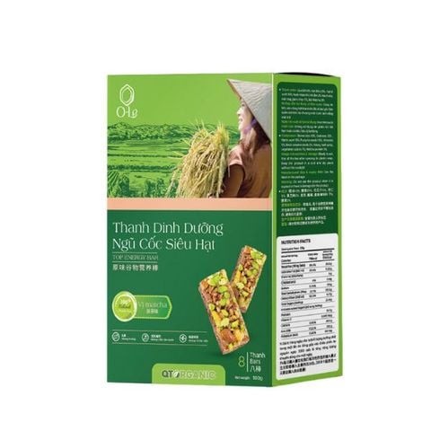 Thanh dinh dưỡng ngũ cốc siêu hạt vị matcha 180g