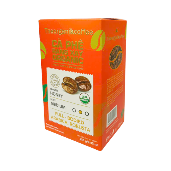 Cà phê Full-Bodied rang xay hữu cơ Theorganikcoffee - 250g