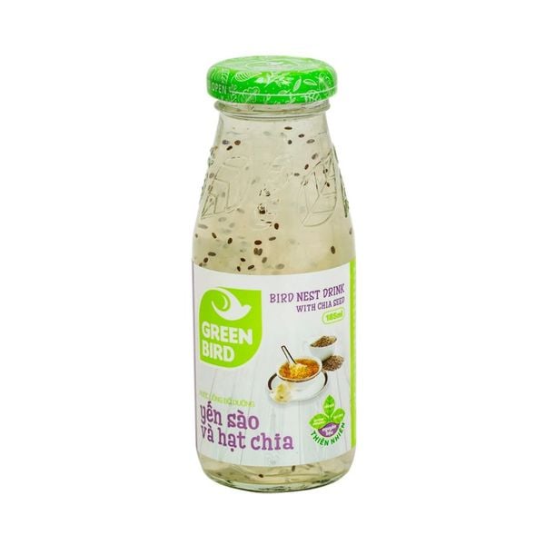 Nước yến sào và hạt chia Green Bird 185ml