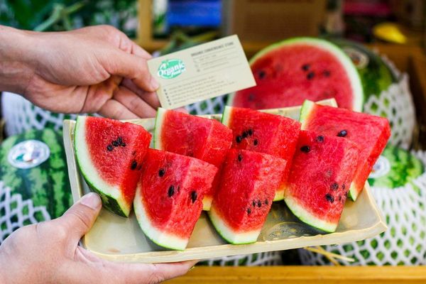 Dưa hấu có hạt hữu cơ Quế Lâm - 1kg