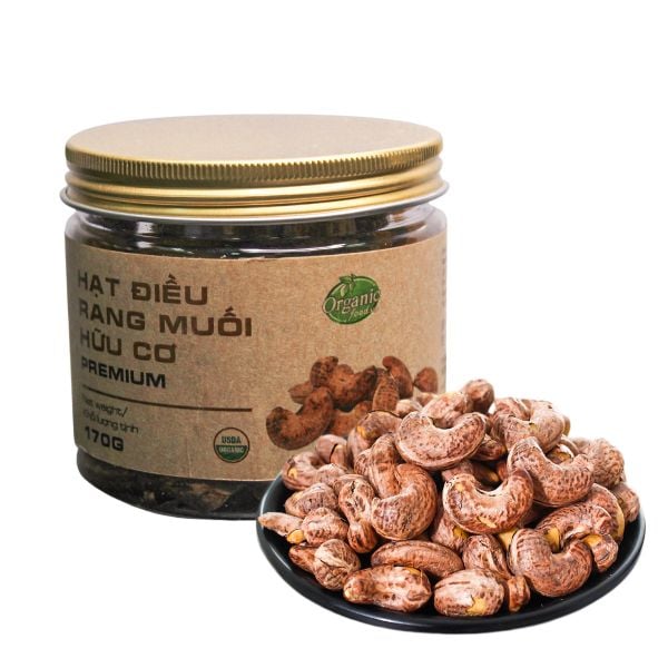 Hạt điều rang muối hữu cơ 170g