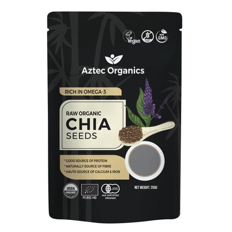 Hạt chia đen hữu cơ Aztec organic 250gram