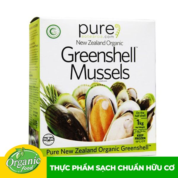 Vẹm xanh đông lạnh organic Newzealand 1kg