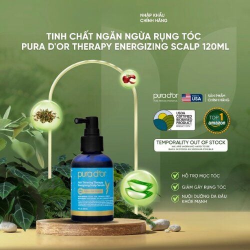 Tinh chất ngăn ngừa rụng tóc PURA D'OR Therapy Energizing Scalp 120ml