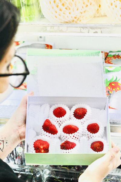 Dâu mộc châu Hana Organicfood hộp 250gr