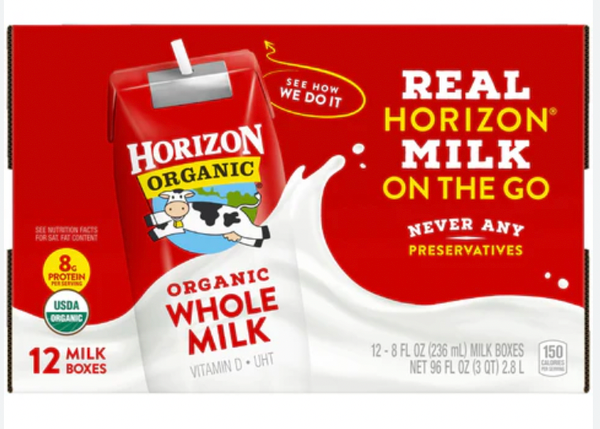 Sữa tươi nguyên kem hữu cơ Horizon 236ml