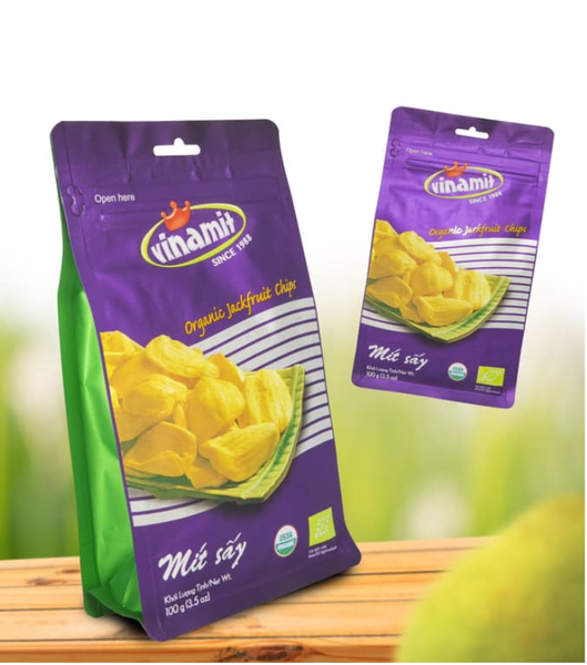 Mít sấy hữu cơ Vinamit organic vị truyền thống - gói 100g