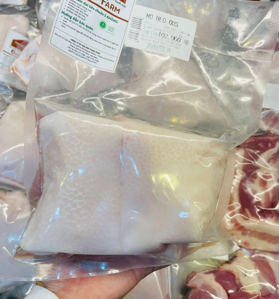 Mỡ heo hữu cơ Qus farm 500gram