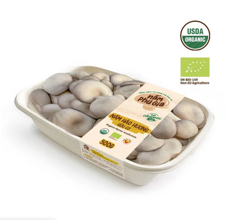Nấm hào hương tươi hữu cơ Phú Gia 500g