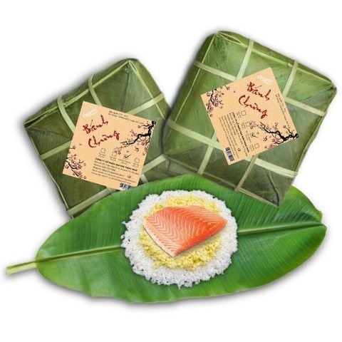 Bánh chưng nhân cá hồi Bếp O hồi 1,1kg