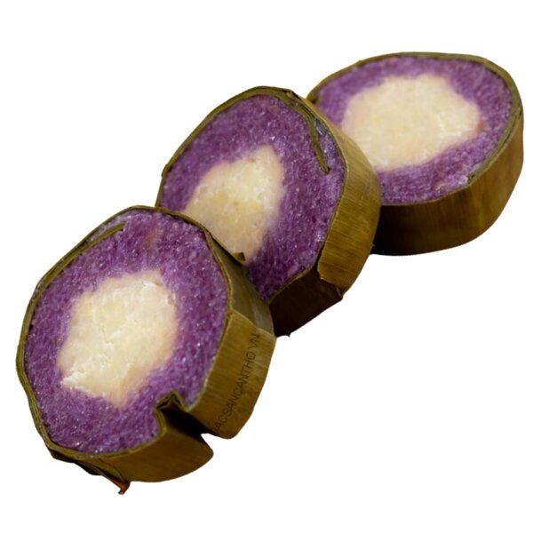Bánh tét nhân đậu chay lá cẩm Bếp O 1kg