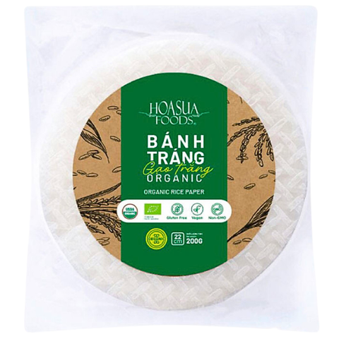 Bánh tráng gạo trắng hữu cơ hoa sữa 200g