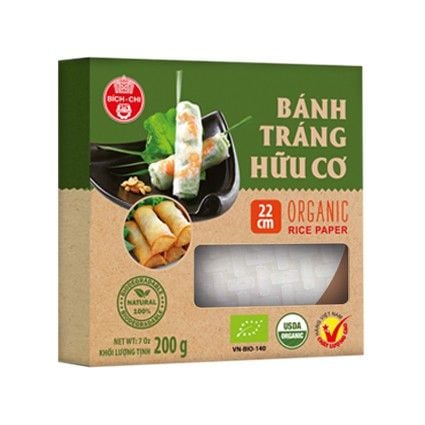 Bánh tráng trắng hữu cơ Bích Chi 200g